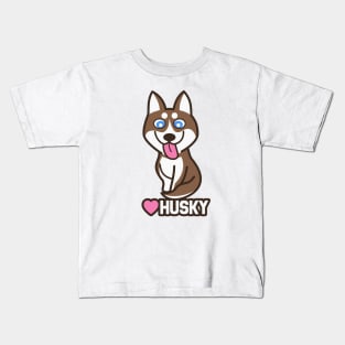 Love Husky Kids T-Shirt